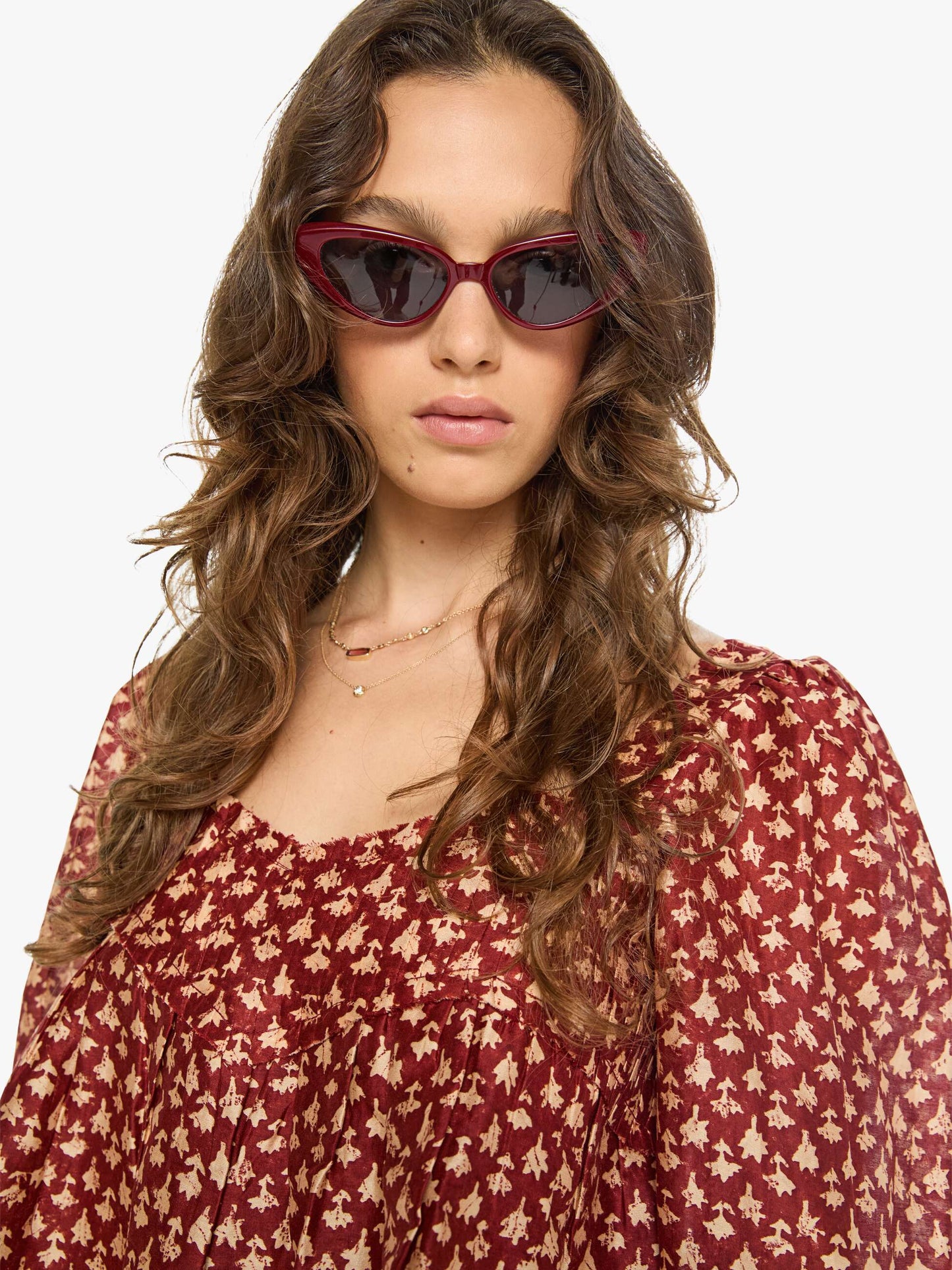 Alix of Bohemia Priya Top - Mahogany Bhutti