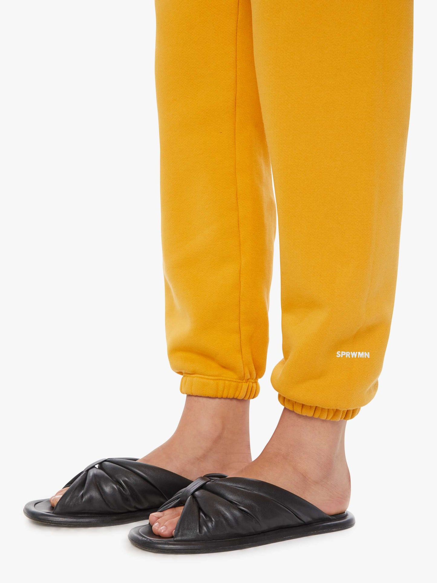 SPRWMN Mini Logo Sweatpants - Mustard