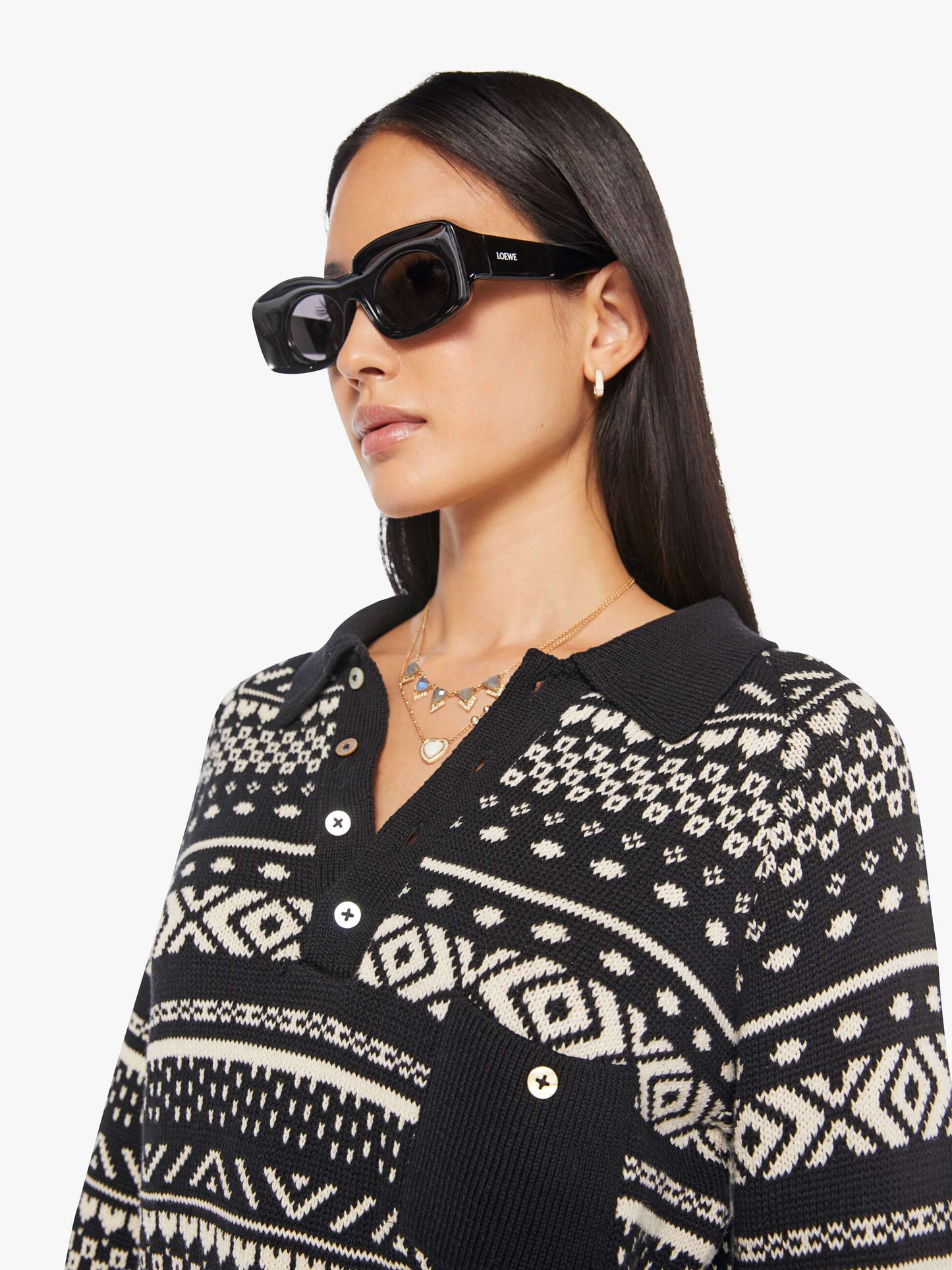 Alix Of Bohemia Liza Top - Black Marble