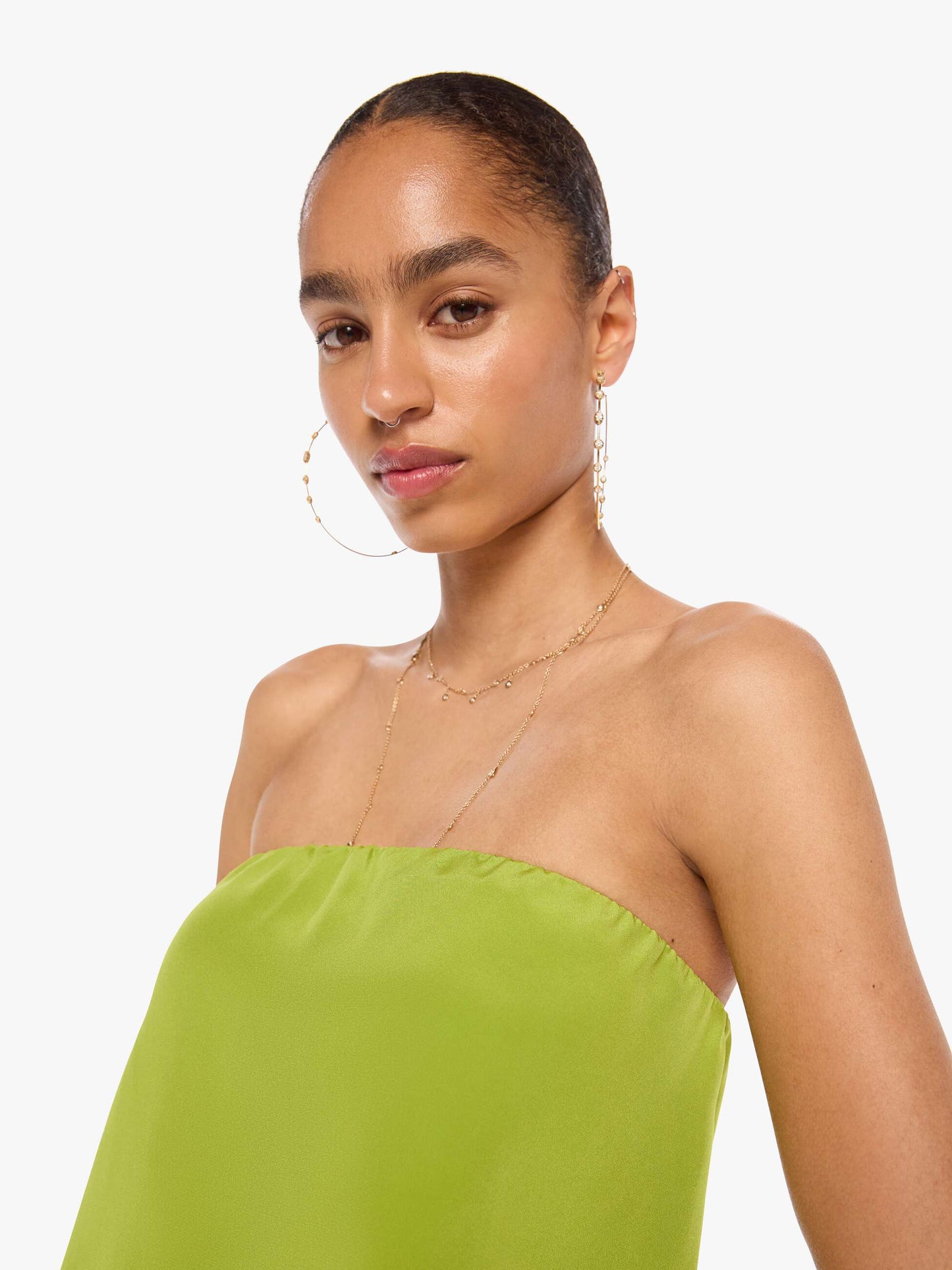 SABLYN Camden Strapless Top - Chartruese