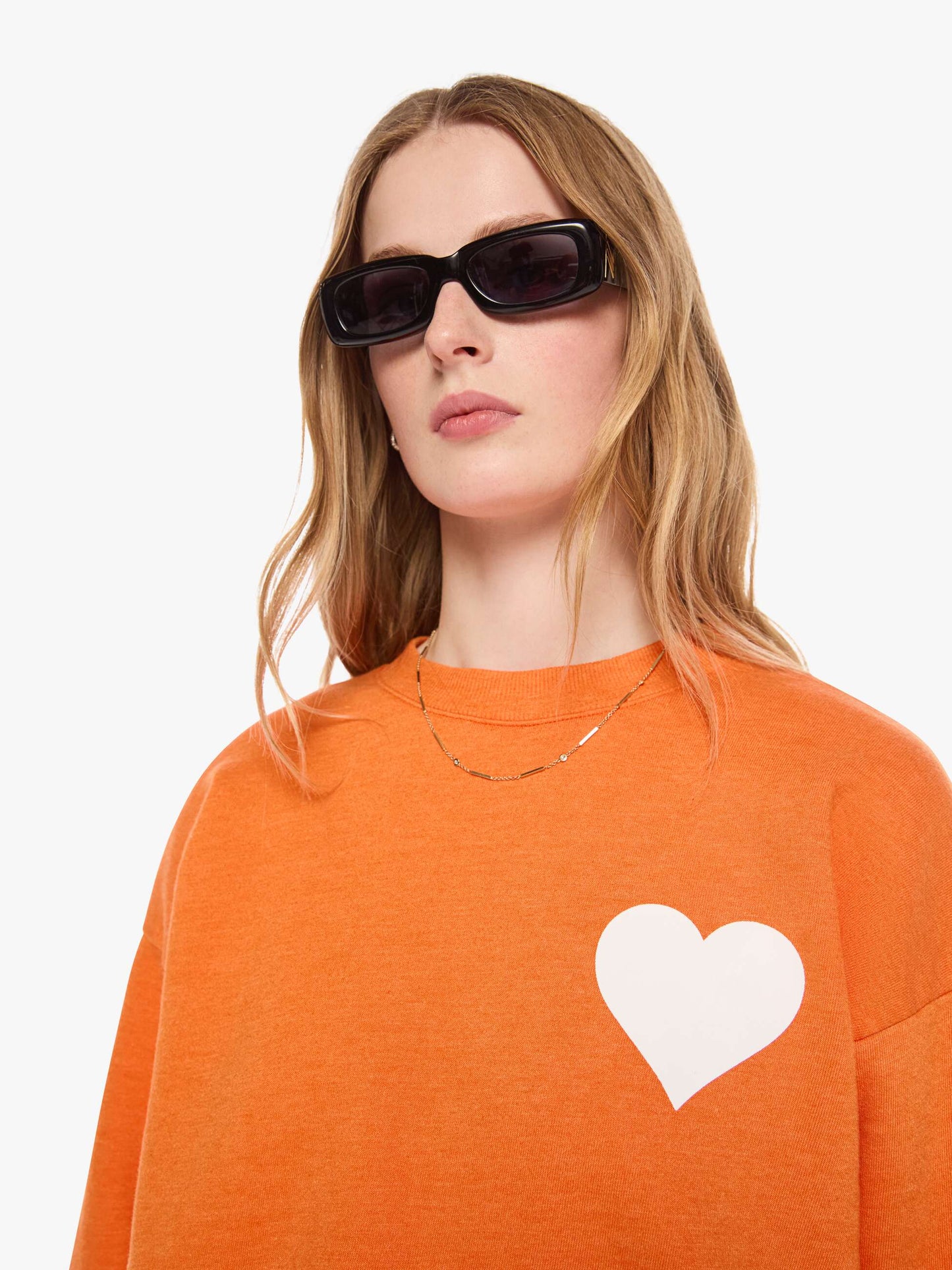 SPRWMN Heart Sweatshirt - Orange
