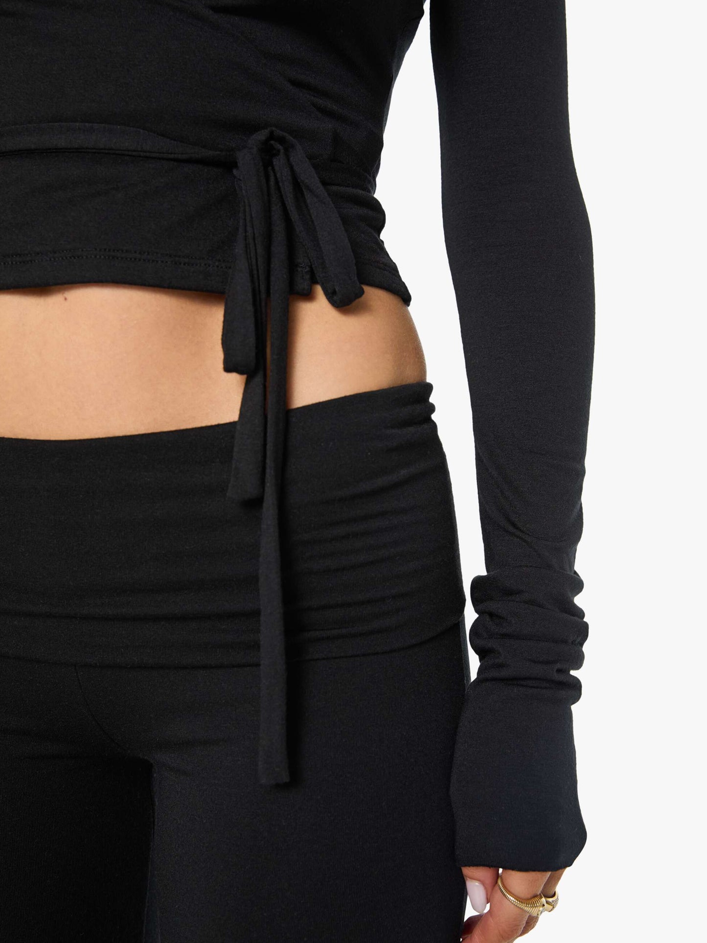 Eterne Wrap Top - Black