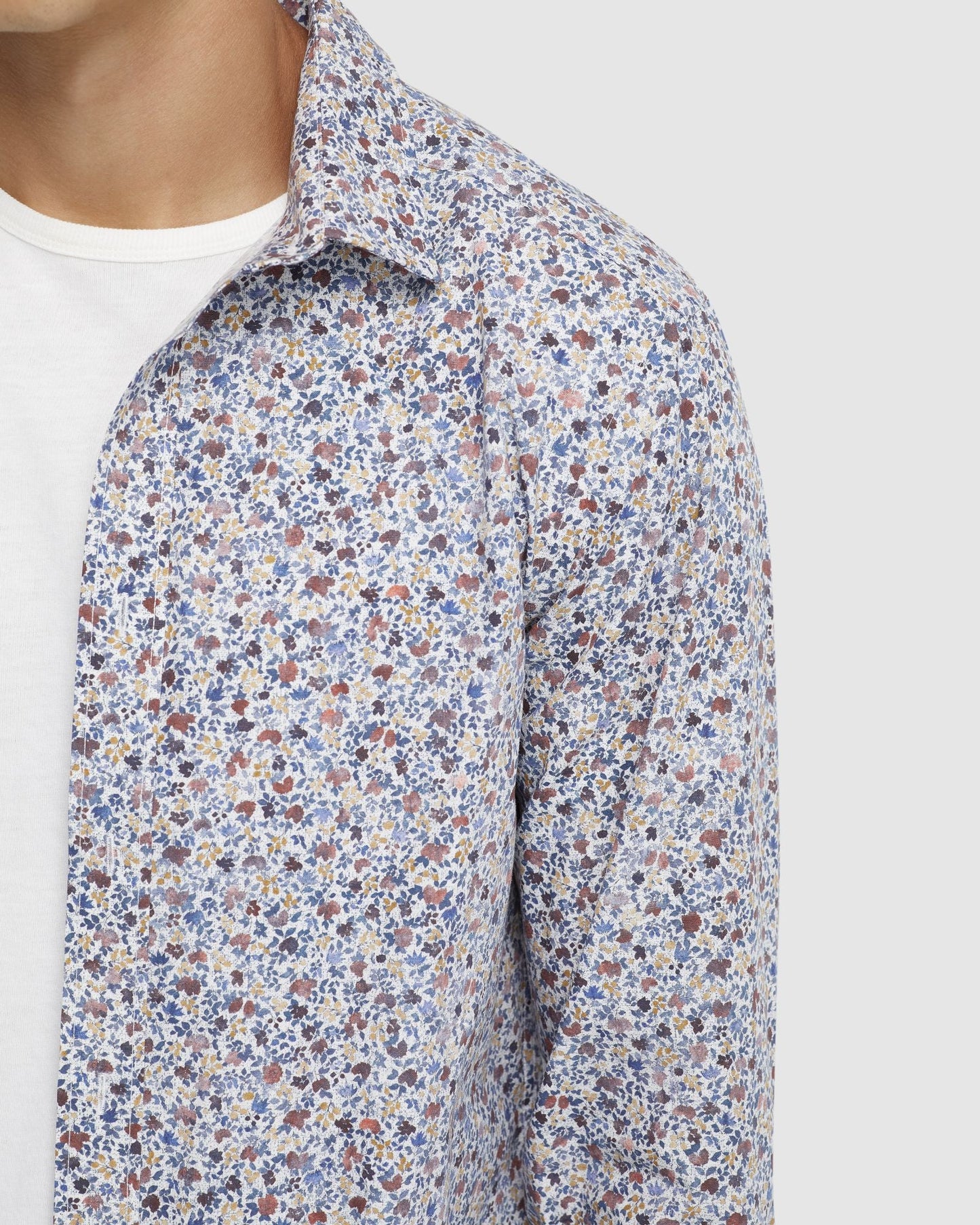 Kenton Floral Print Cotton Shirt