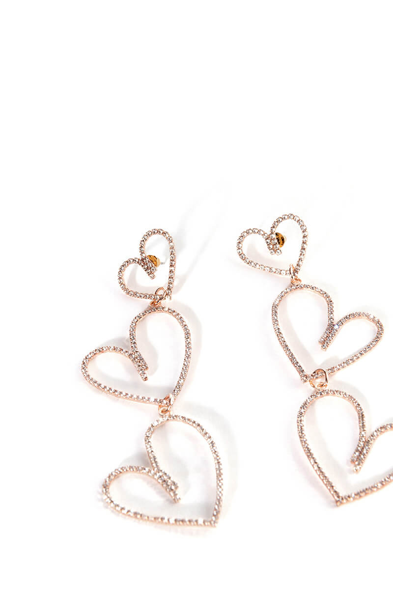 ALL MY LOVIN RHINESTONE DANGLE EARRINGS