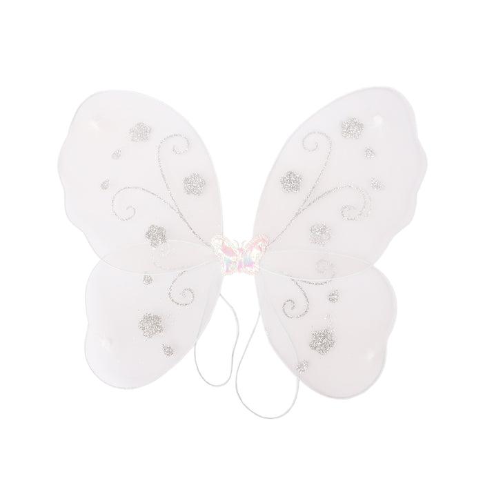 Fairy Butterfly Wings Off White Complete Set(Wings,Hairband,Stick)