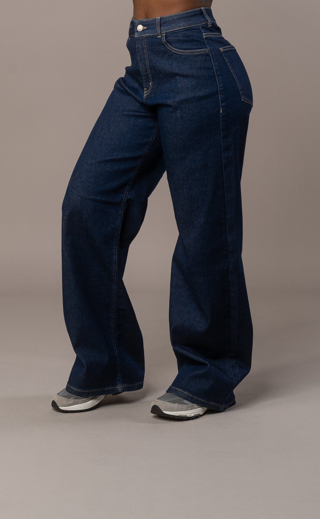 Womens Baggy Fitjeans - Dark Blue