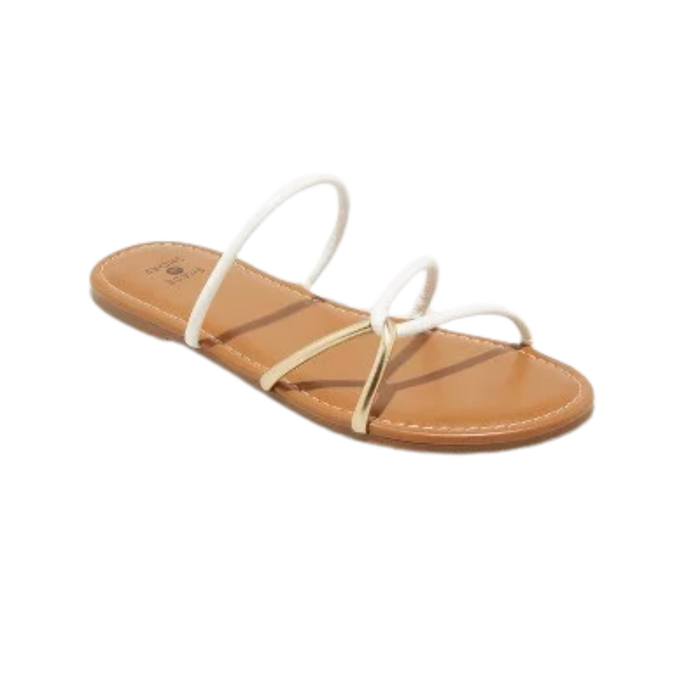 Shade and Shore Women's Bali Strappy Slide Sandals