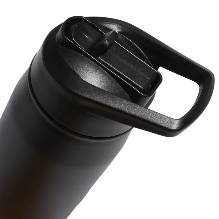 Adidas Steel Straw Metal Bottle 600ML Black EW9602