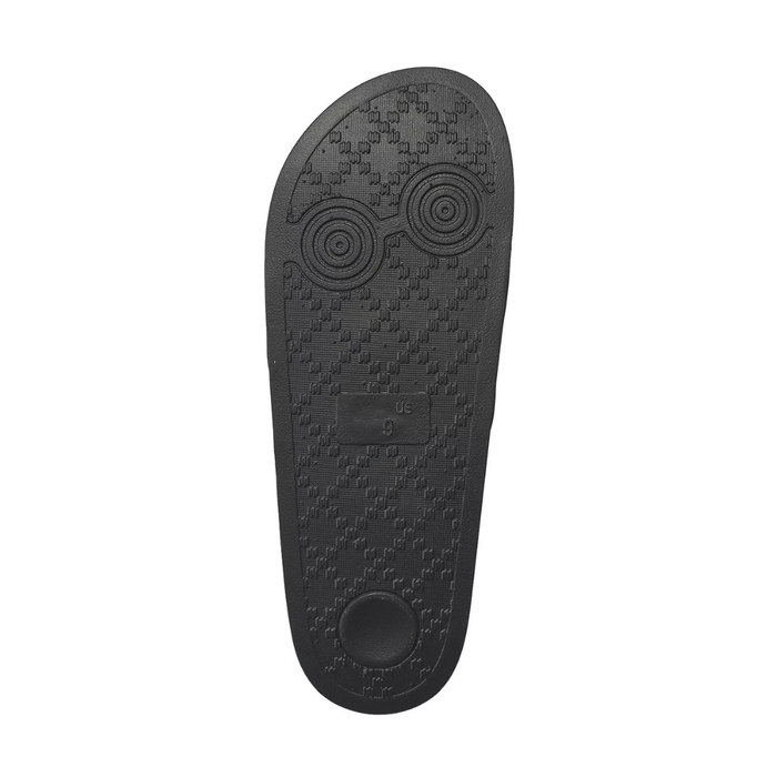 True Religion Men's Kendrick Logo Slides Black