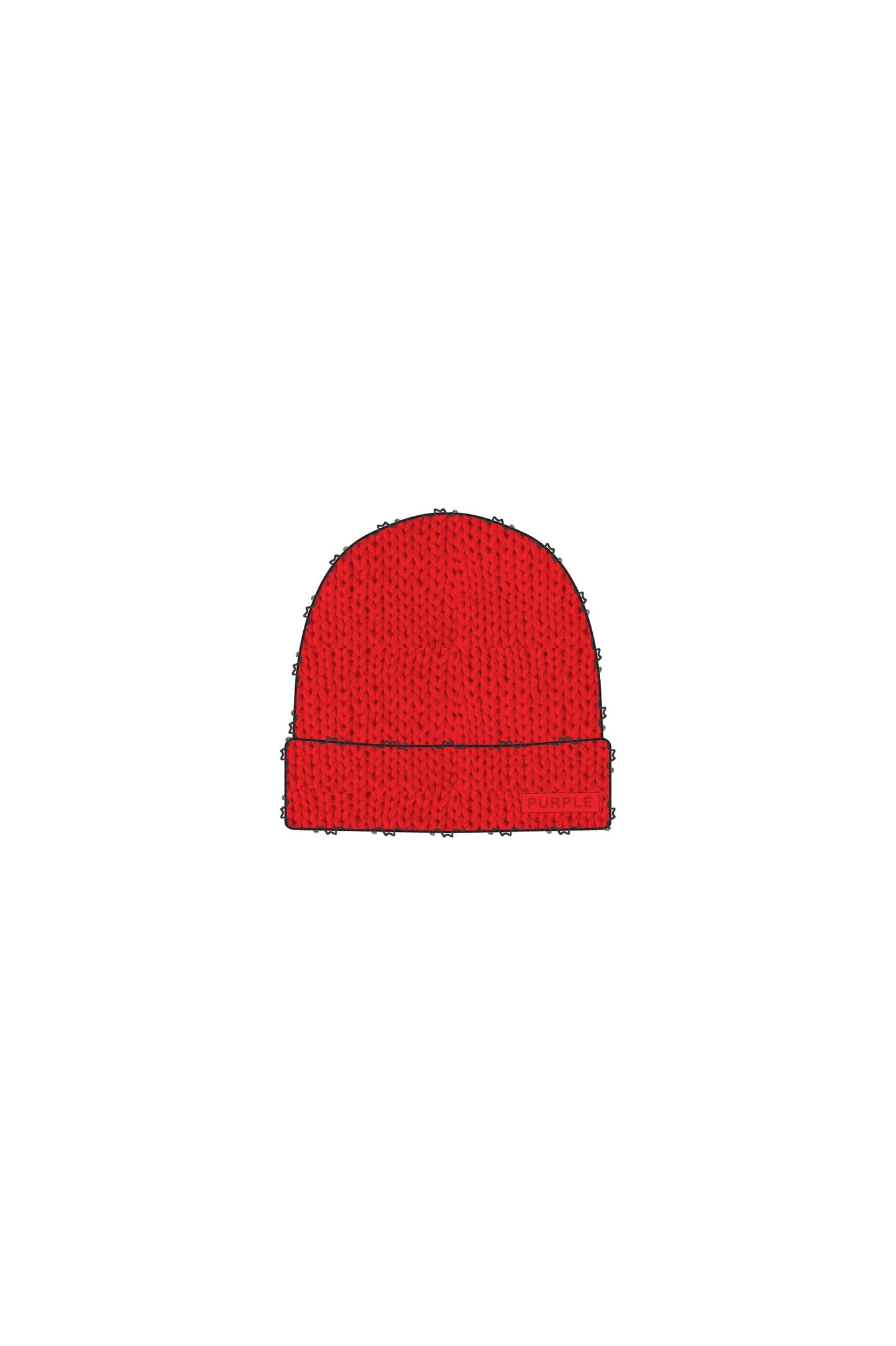 Mohair Purple Brand Beanie