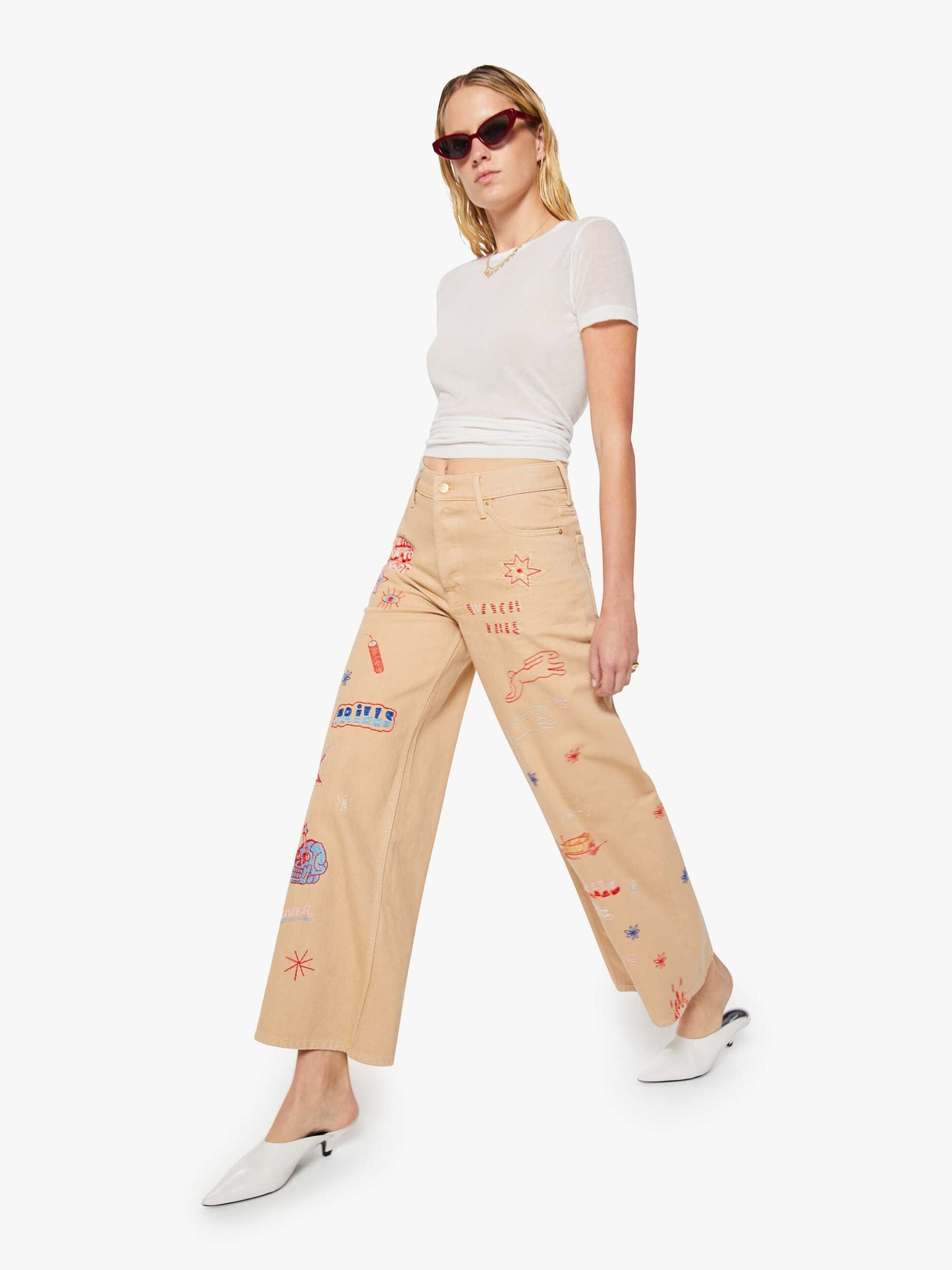 SNACKS! The Mid Rise Double Dip Nerdy - Khaki