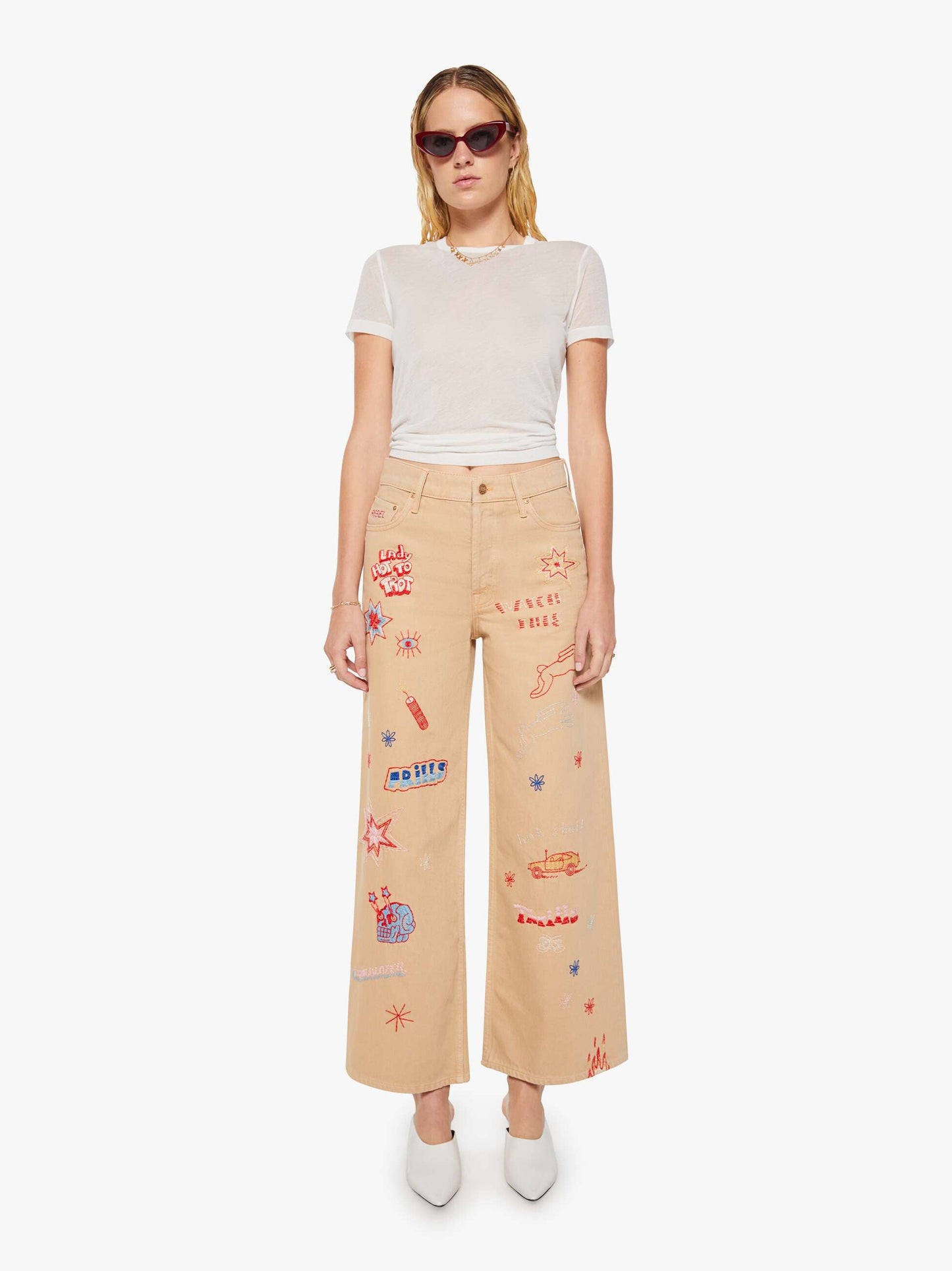SNACKS! The Mid Rise Double Dip Nerdy - Khaki