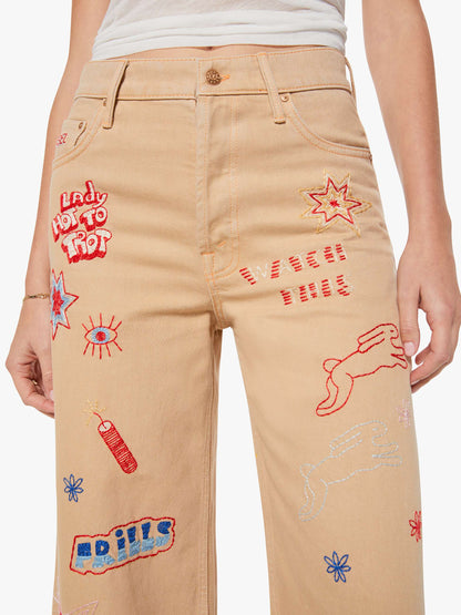 SNACKS! The Mid Rise Double Dip Nerdy - Khaki