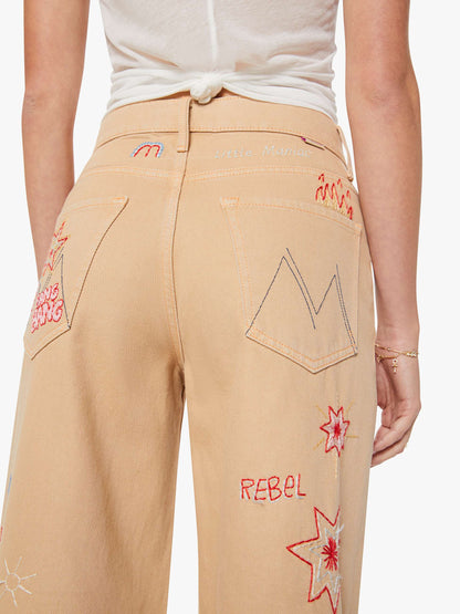SNACKS! The Mid Rise Double Dip Nerdy - Khaki