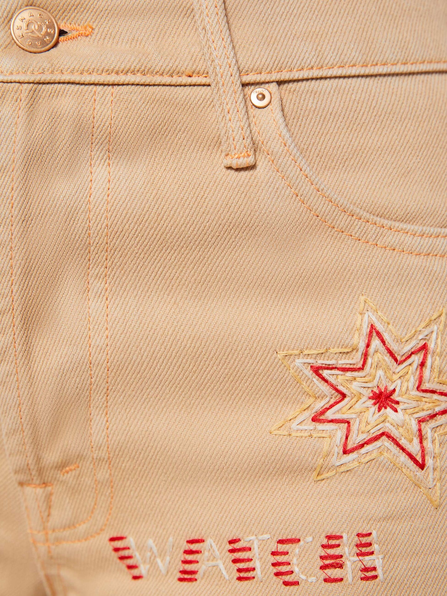 SNACKS! The Mid Rise Double Dip Nerdy - Khaki