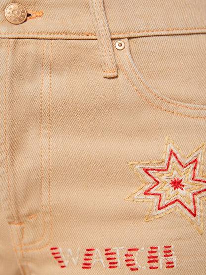 SNACKS! The Mid Rise Double Dip Nerdy - Khaki