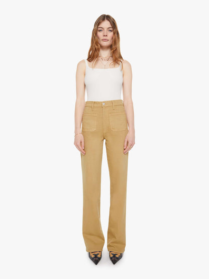 High Waisted Patch Pocket Bookie Sneak -  Latte