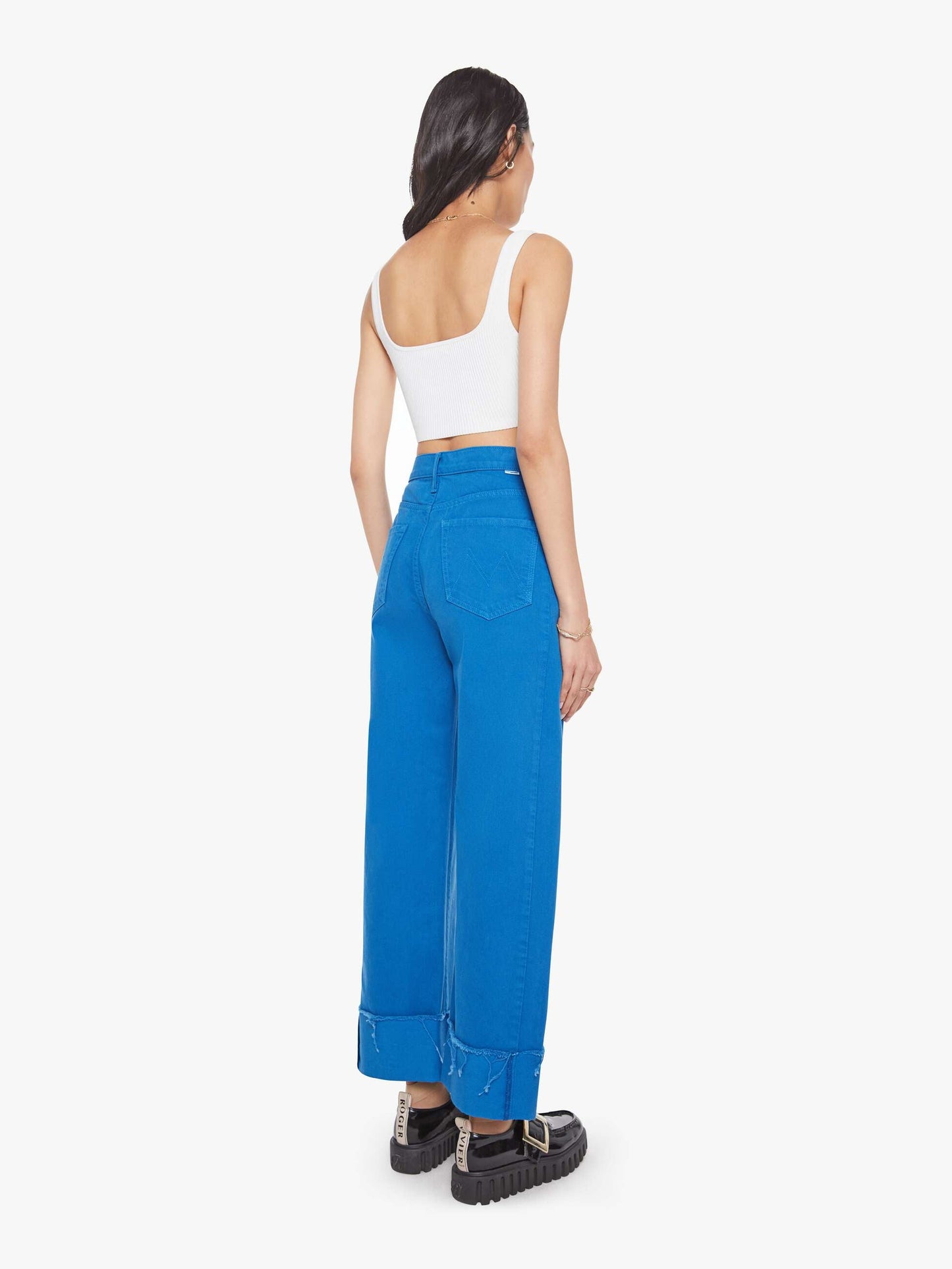 The Half-Pipe Ankle Cuff Fray - Mikonos Blue