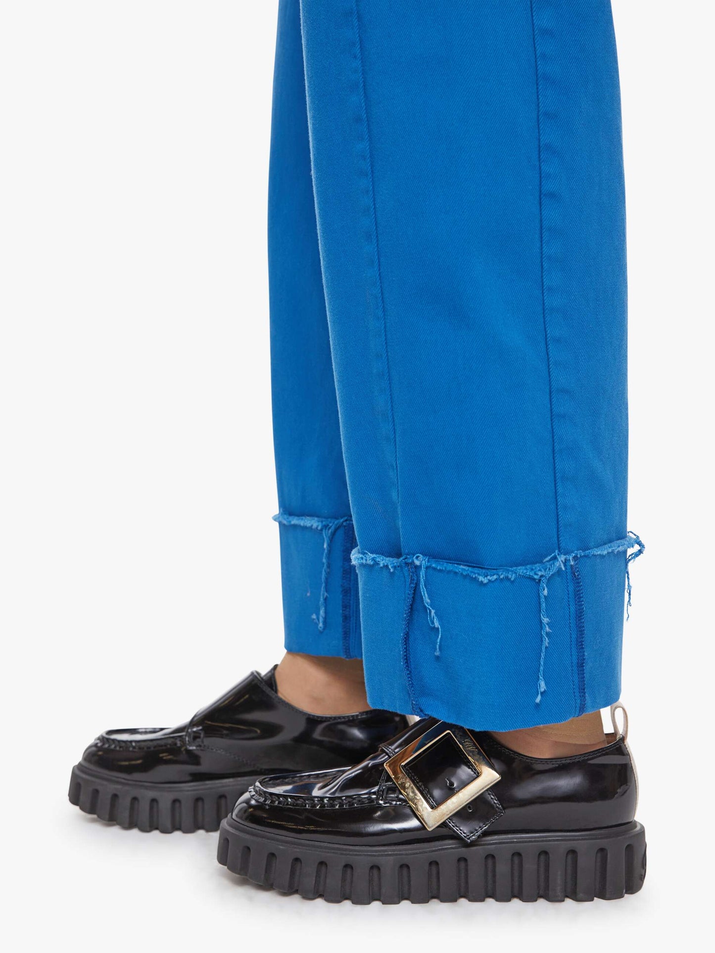 The Half-Pipe Ankle Cuff Fray - Mikonos Blue