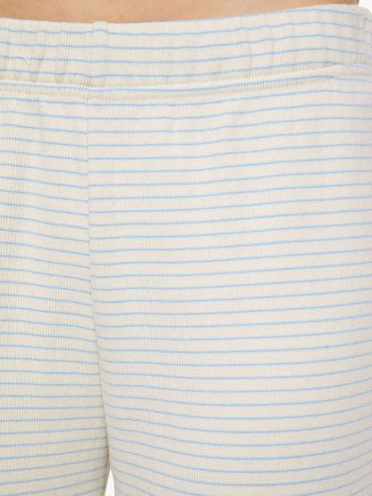 The Quickie Greaser Ankle - White And Light Blue