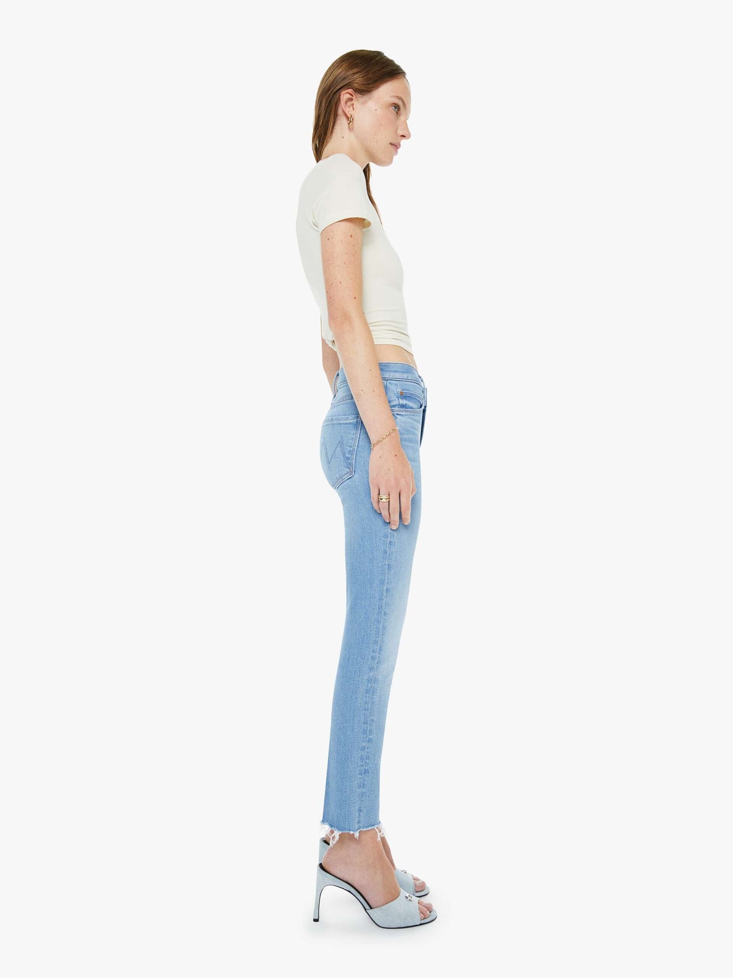 The Mid Rise Dazzler Crop Fray - Satisfy Your Cravings