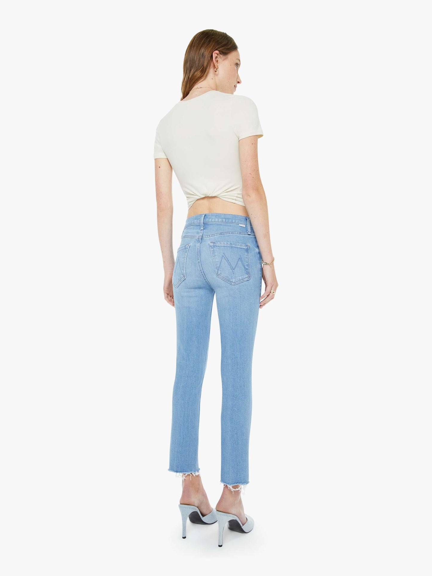 The Mid Rise Dazzler Crop Fray - Satisfy Your Cravings