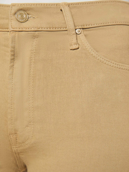 The Mid Rise Dazzler Ankle Fray - Prairie Sand