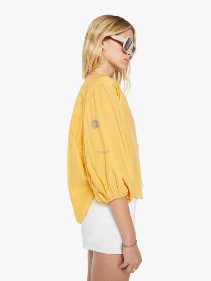 The Breeze Yoke Top - Golden Apricot