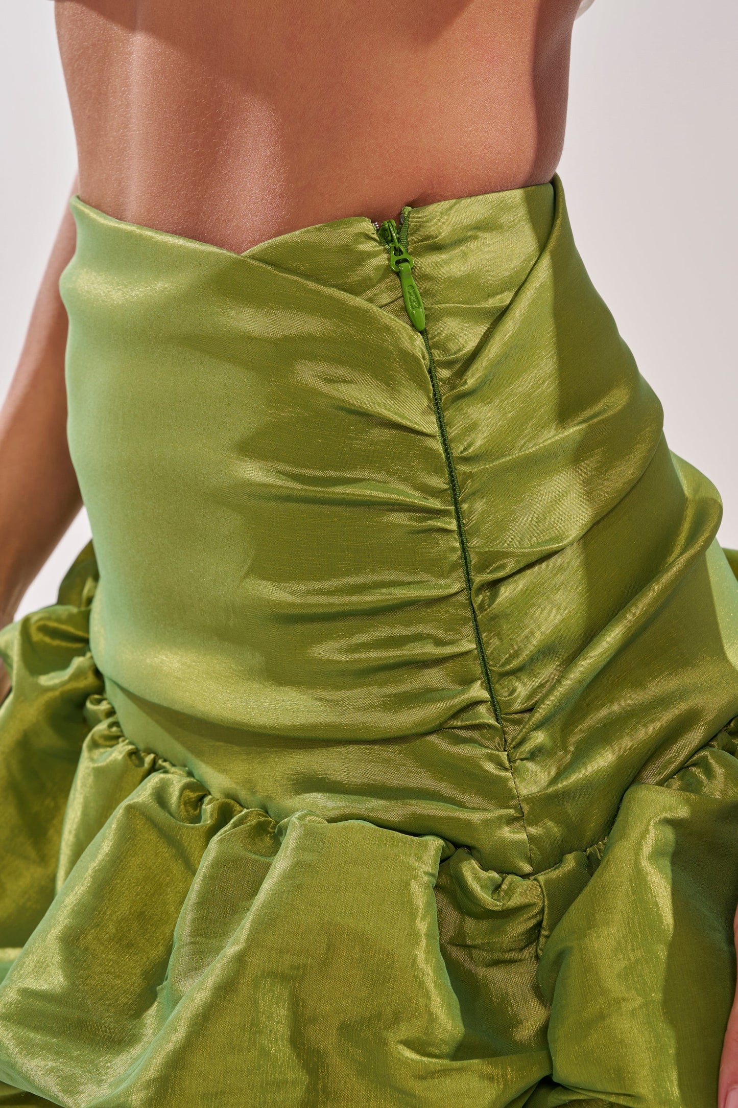 ALL OVER THE PLACE MIDI SKIRT