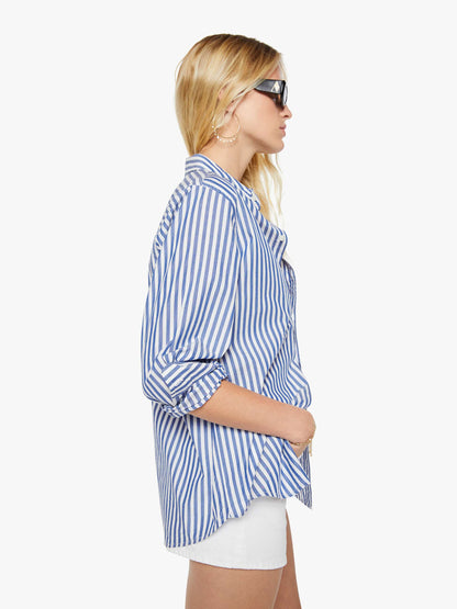 The Bestie - White And Blue Stripe