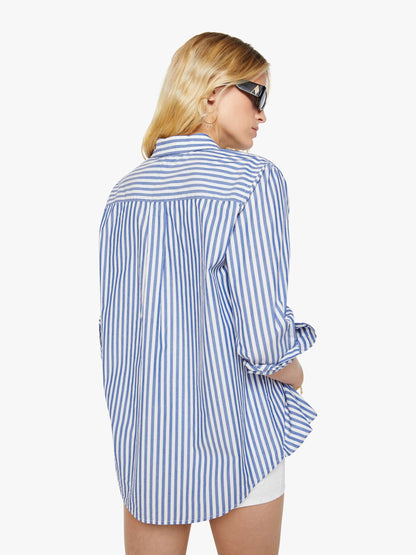 The Bestie - White And Blue Stripe