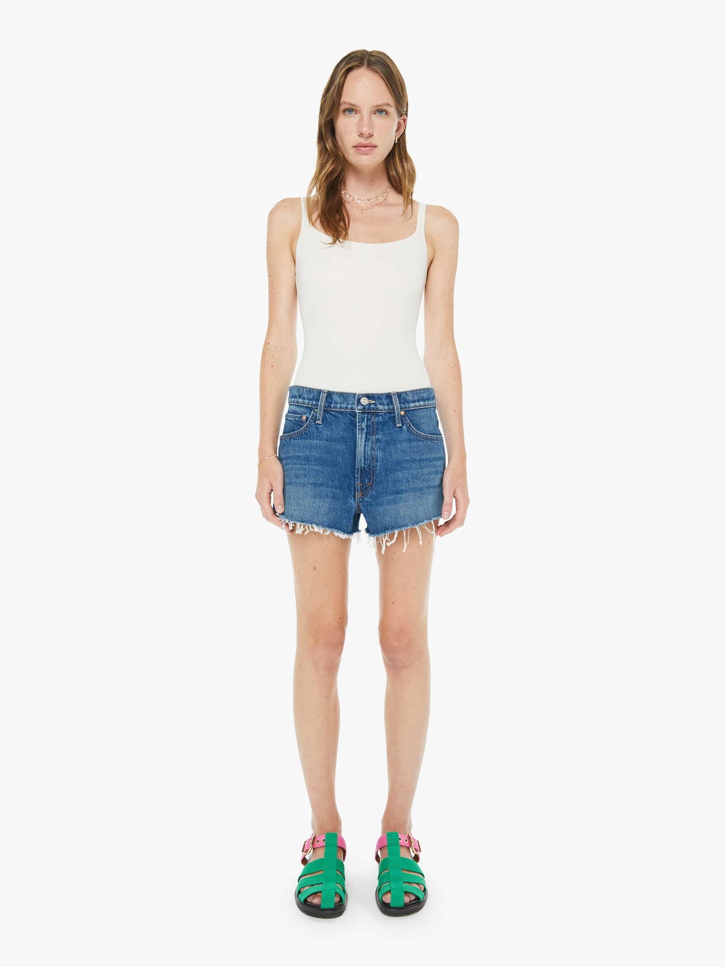 The Dodger Short Short Fray - Green Thumb
