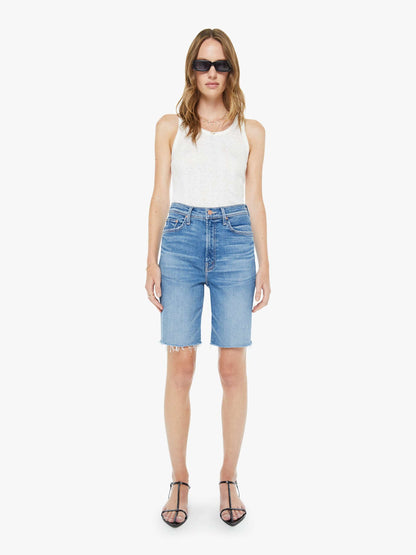 High Waisted Rider Bermuda Short Fray - Float My Boat