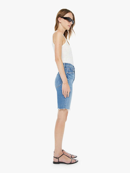 High Waisted Rider Bermuda Short Fray - Float My Boat