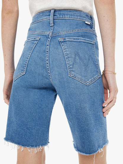 High Waisted Rider Bermuda Short Fray - Float My Boat
