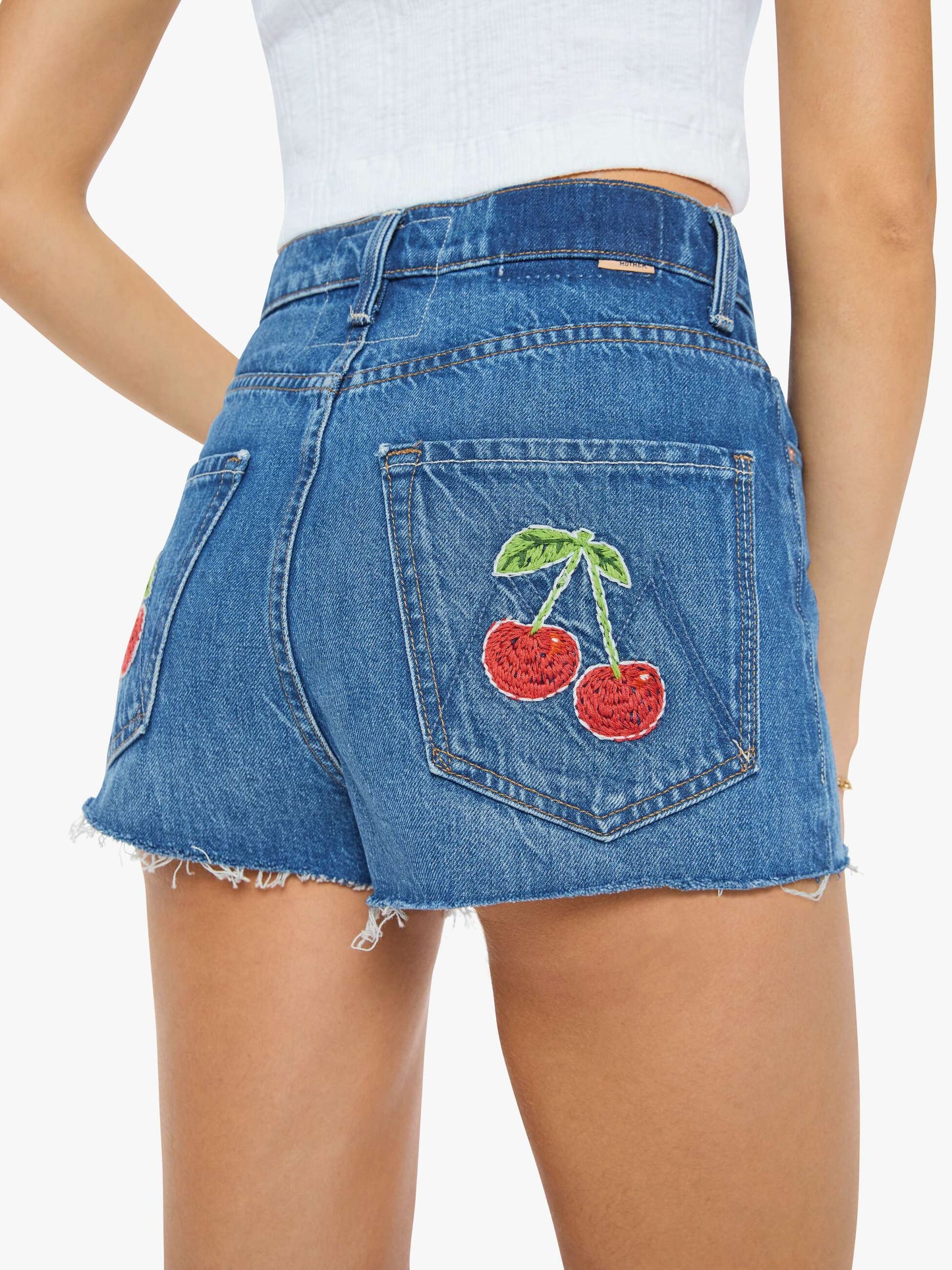 The Tune Up Short Fray - Green Thumb With Cherries