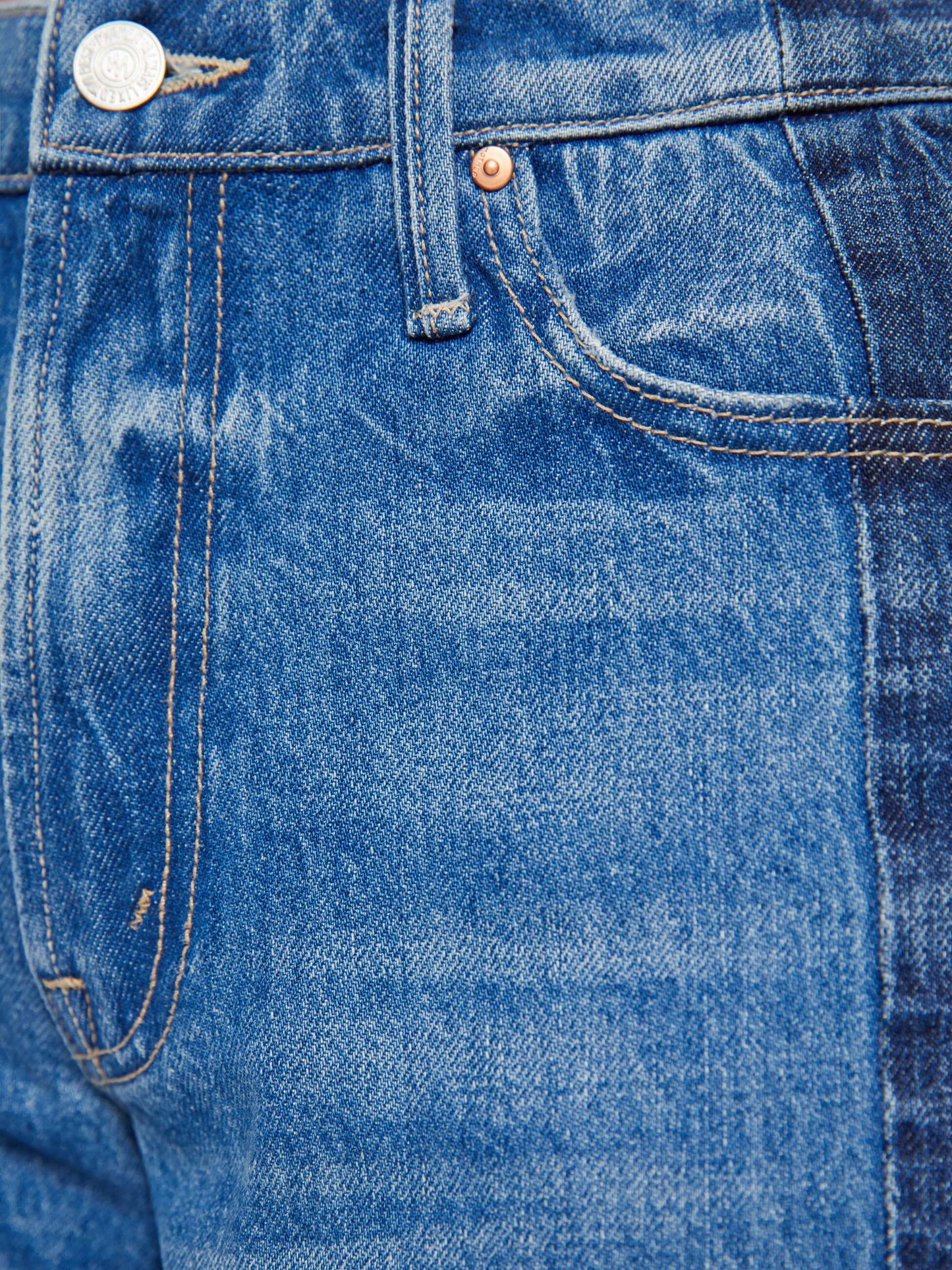 The Mid Rise Maven Bermuda Fray - Double Stacked