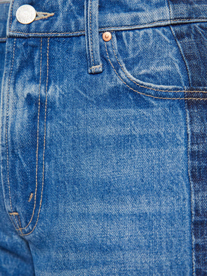The Mid Rise Maven Bermuda Fray - Double Stacked