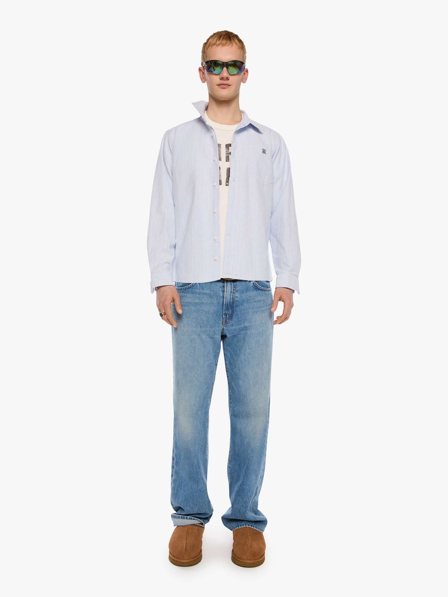 The Back To Square One - Light Blue Stripe