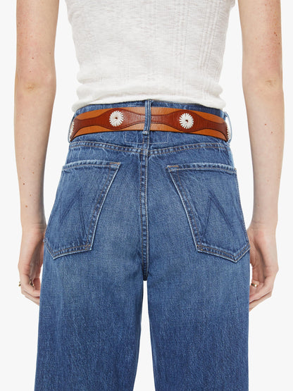The 2 Tone Leather Belt - Natural And Cognac