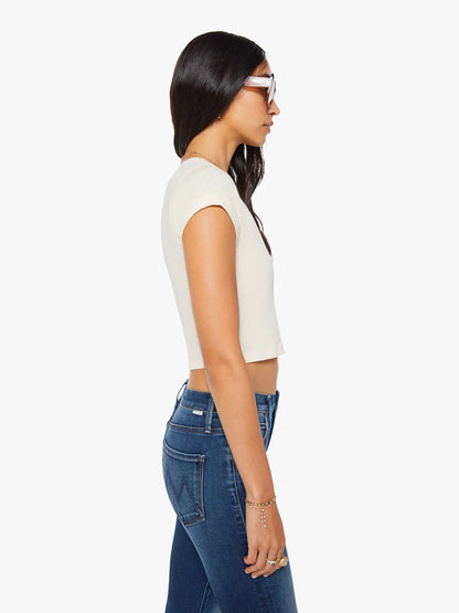 The Itty Bitty Ringer Crop- Antique White