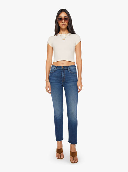 The Itty Bitty Ringer Crop- Antique White