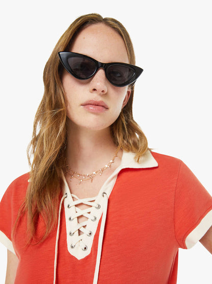 The Lace Up Match - Fiery Red