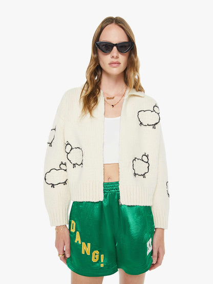 The Crop Raquette Cardigan - Wool Plus The Gang