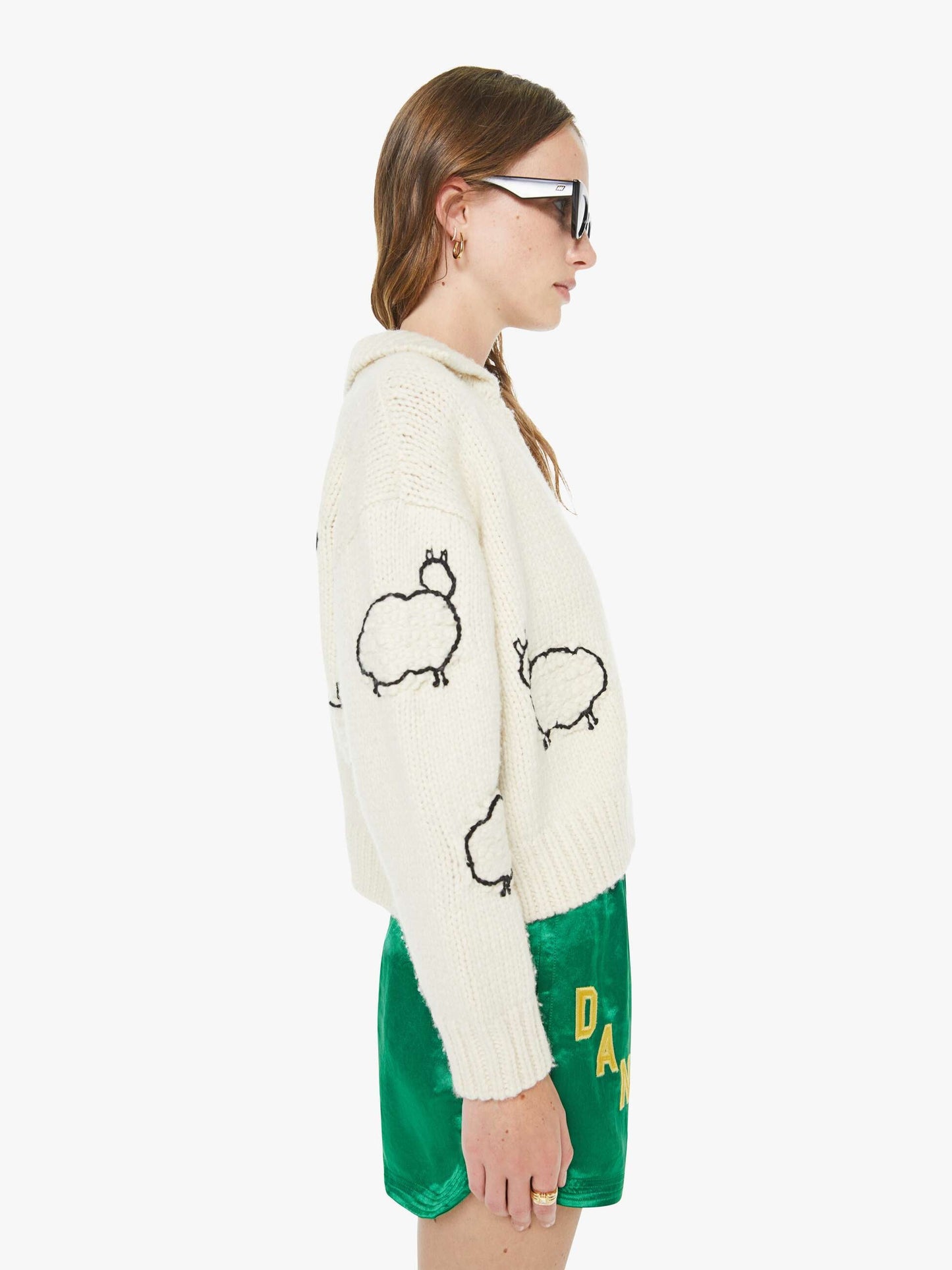 The Crop Raquette Cardigan - Wool Plus The Gang