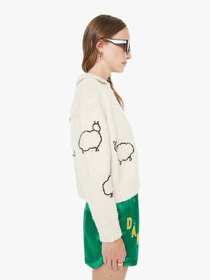 The Crop Raquette Cardigan - Wool Plus The Gang