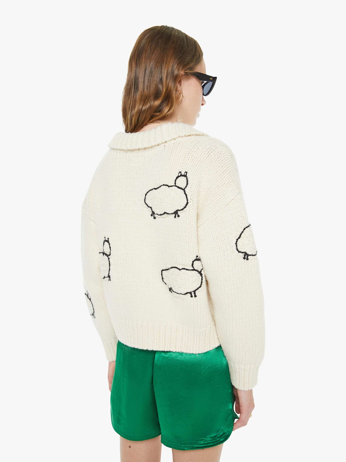 The Crop Raquette Cardigan - Wool Plus The Gang