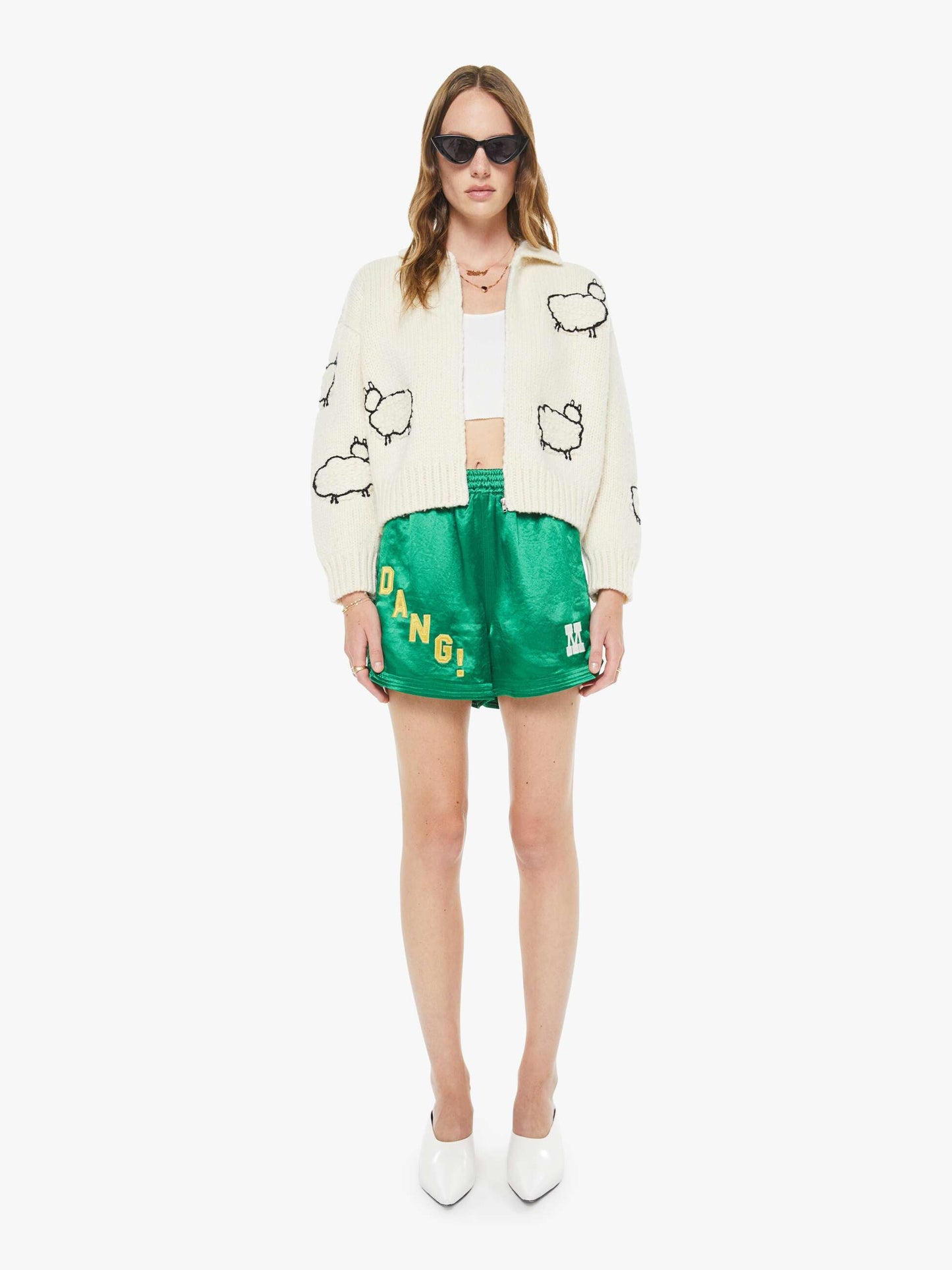 The Crop Raquette Cardigan - Wool Plus The Gang