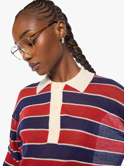 The Biggie Raquette - Red And Navy Stripe
