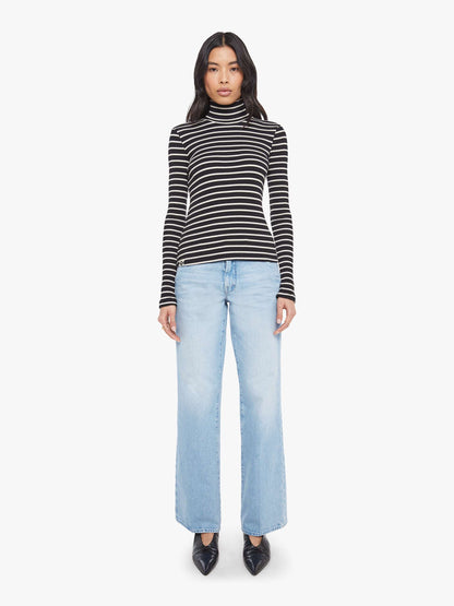 The Long Sleeve Hickey - Black And White Stripe